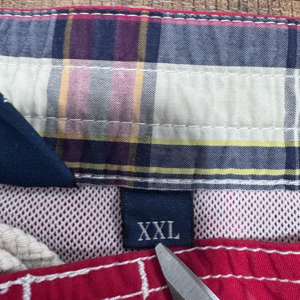 Vintage Polo Ralph Lauren Lined‎ Swim Trunks Board Shorts Red  Pockets Mens XXL - Picture 6 of 11